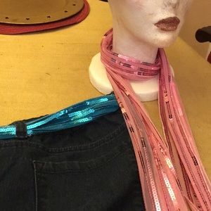 COPY - Sequined Dual Purpose Bohemian Belt Or Scarves